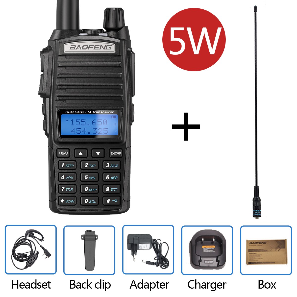 BaoFeng UV-82 walkie-talkie 5W VHF UHF Baofeng podwójny PPT UV 82 dwukierunkowe Radio 10 KM Baofeng UV82 Transceiveruv UV9R UV5R Ham Radio: add 771