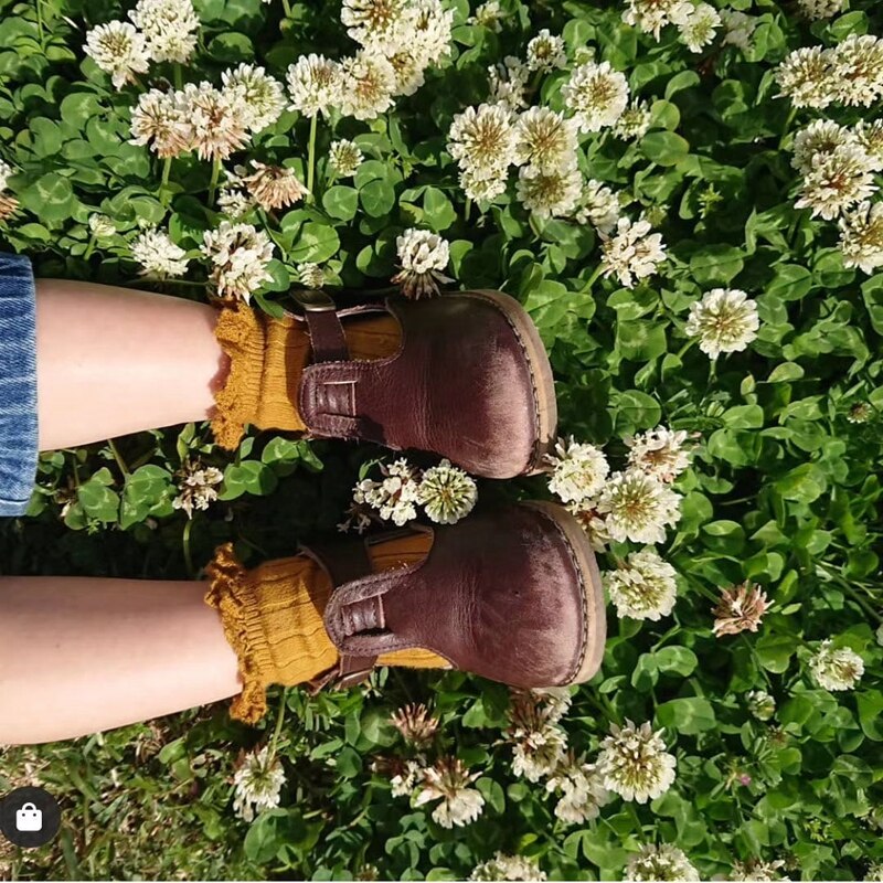 Chaussettes genoux pour filles en dentelle de coton, automne et hiver, pour enfants en bas âge, tendance, de couleur solide