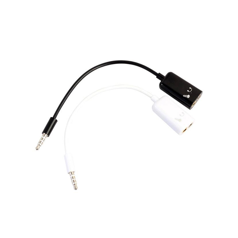 3,5mm Audio Splitter Adapter 3,5mm Stecker Auf 2 Weibliche Jack 3,5mm Mic AUX Stecker Headset Mikrofon Adapter konverter