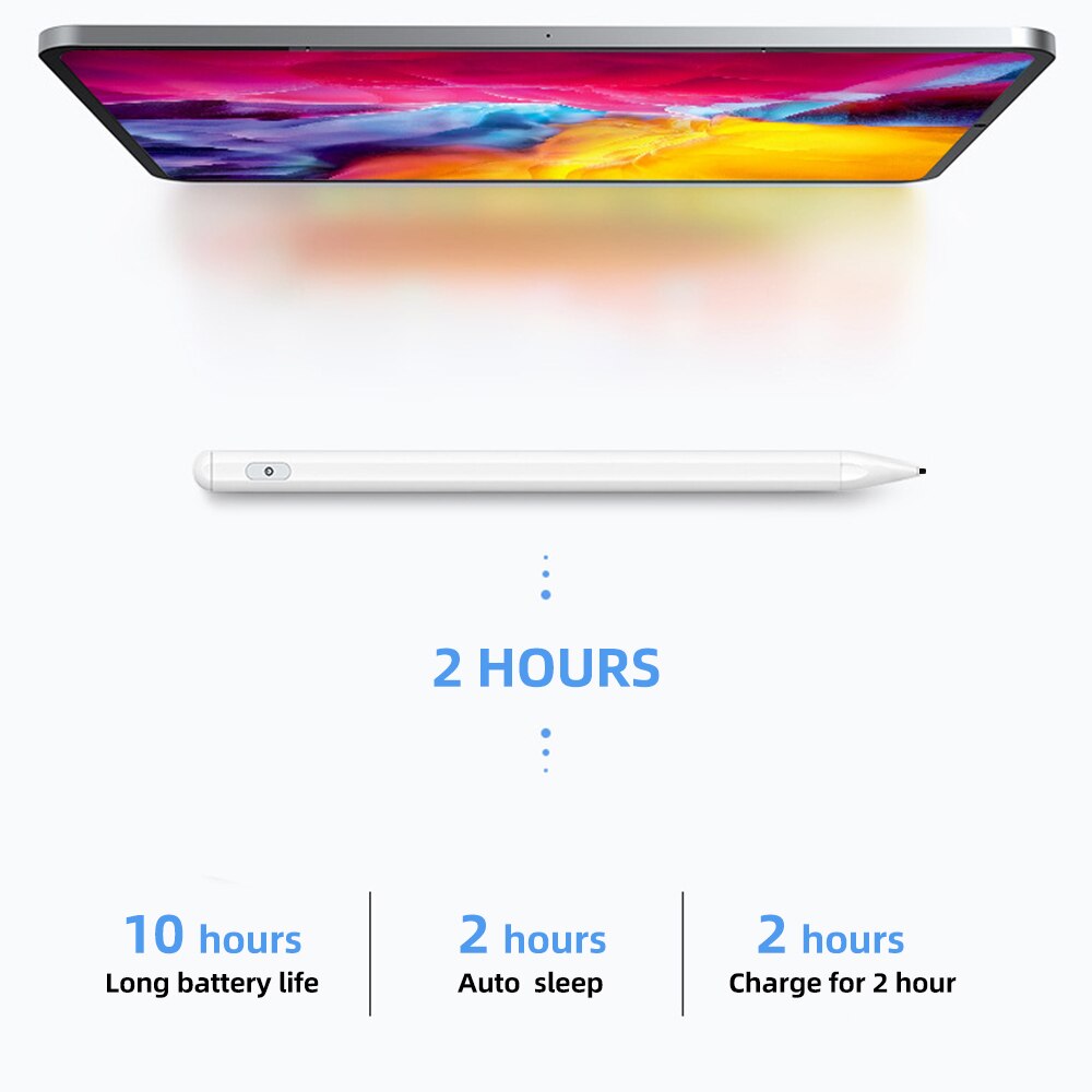 För apple pencil 2 stylus penna för ipad penna surfplatta penna för samsung xiaomi ytpenna pekpenna ritpenna för macbook