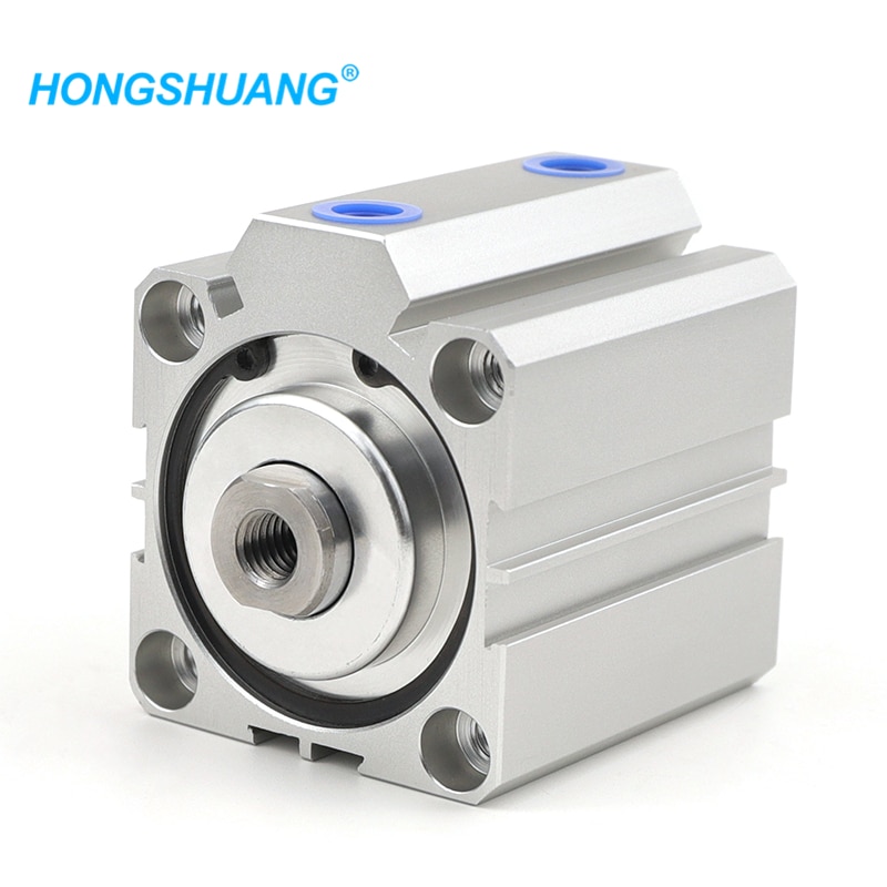 Sda Serie Pneumatische Compact Air Cilinder 25Mm Boring Naar 5 10 15 20 25 30 35 40 45 50mm Slag Dubbelwerkende Cilinder