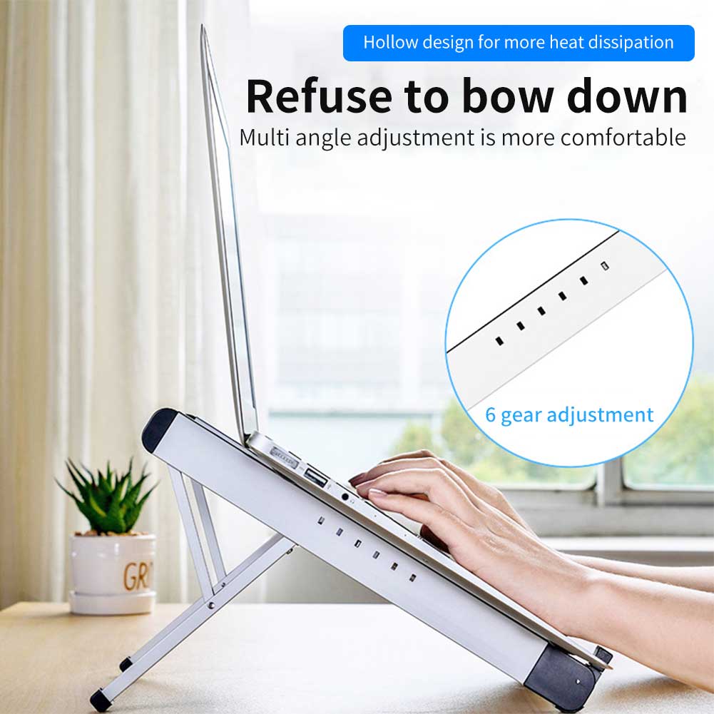 Universal Antislip Moderne Desktop Houder Verstelbare Hoogte Laptop Stand Opvouwbare Draagbare Uitgeholde Kantoor Woonaccessoires