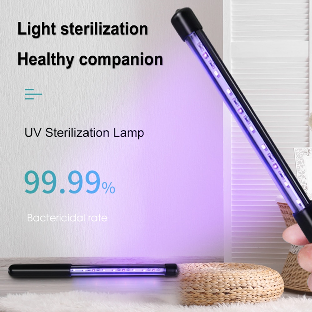 Draagbare Uv Desinfecteren Licht Telefoon Sanitizing Handheld Uvc Led Sterlizer Wand Ozon Ultraviolette Kiemdodende Desinfection Usb