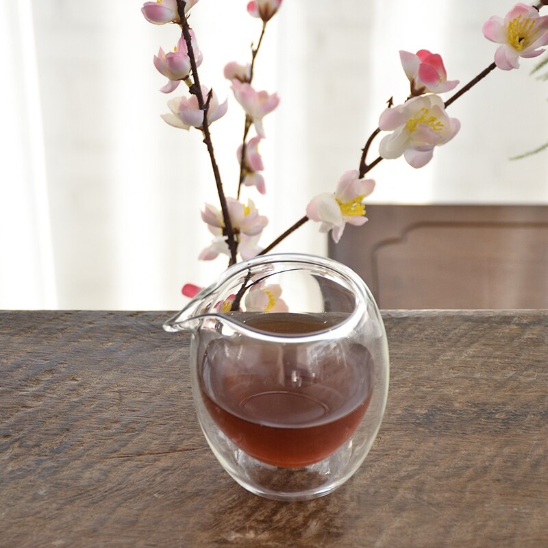 Dubbelwandige glazen thee-infusers, chahai theekan, glazen thee-accessoires
