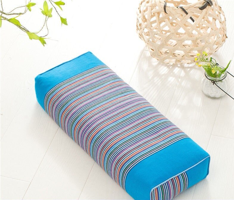Almohada de alforfón fresca, saludable, textil para el hogar: Azul