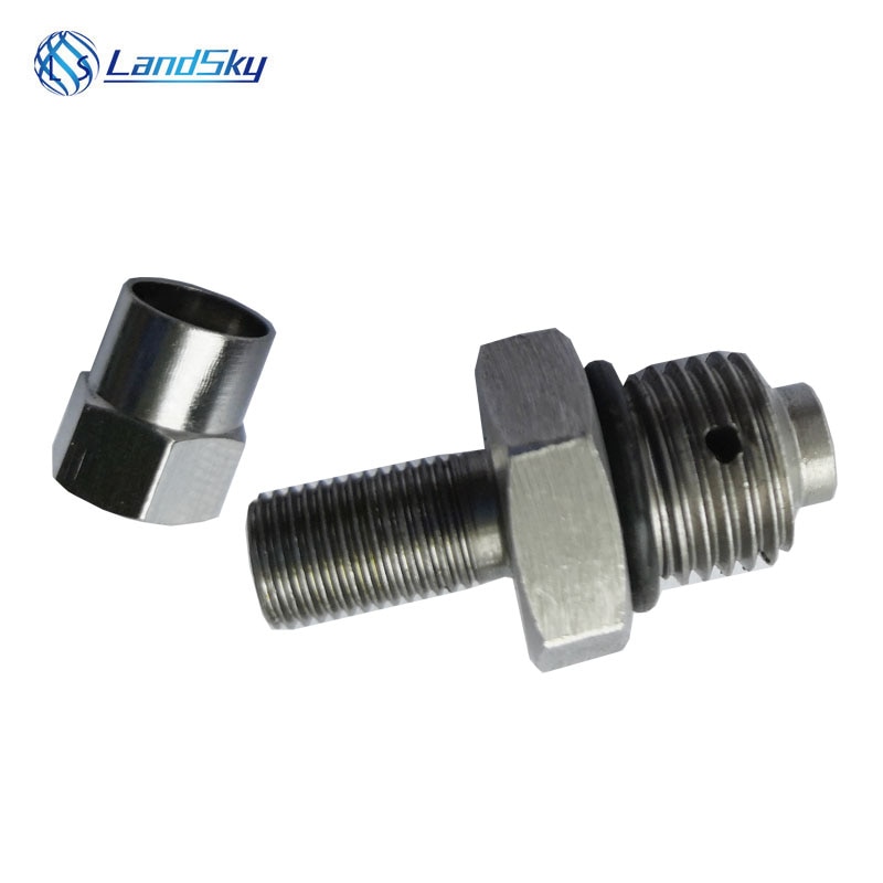 Hydraulinen virtsarakon akun työskentelee typpi täyttöventtiilin typen shokki täyttö lataa kit 5/16 "-32 unf 7/8 unf 1/2" -20 unf