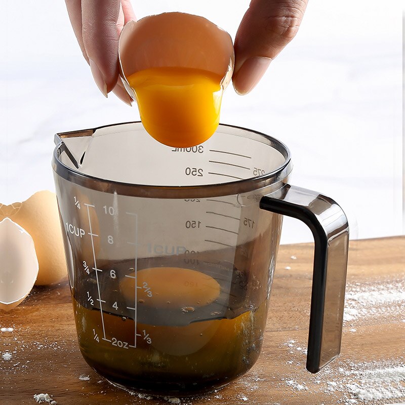 3pcs/set Measuring cup with gram number measuring cup with scale household plastic ounces cup measuring cup