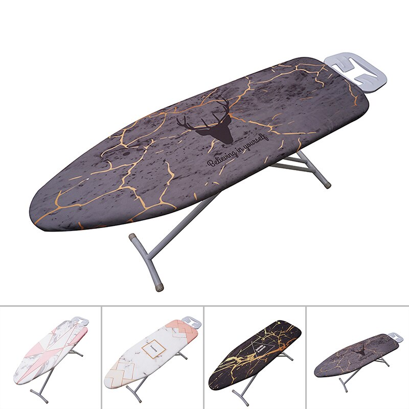 140*50CM Marble Cloth Printed Ironing Board Cover Protective Non-slip Thick Colorful Iron Board Panel Partition Heat Insulation