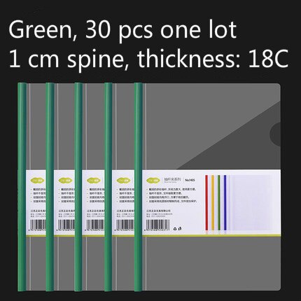 PP Thickened A4 Report Cover &amp; Spine Bar Transparent Reference Book Files Holder Resume Paper Student Book Document Folder: A4