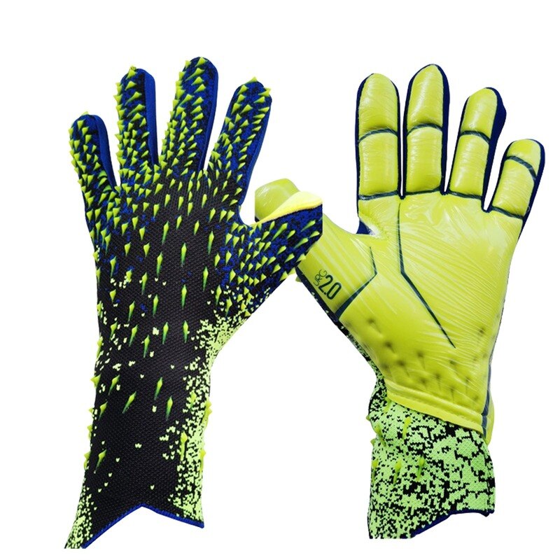 Non-Slip Latex Soccer Goalkeeper Glvoes with Slip Protective Latex Goalkeeper Gloves Sizes 6-10 for Children Adults