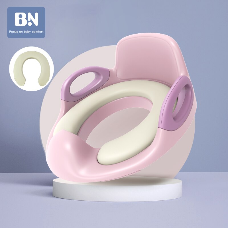 Folding Baby Potty Infant Kids Toilet Training Seat with Adjustable Ladder Portable Urinal Potty Training Seats for Children Bab: Princess powder