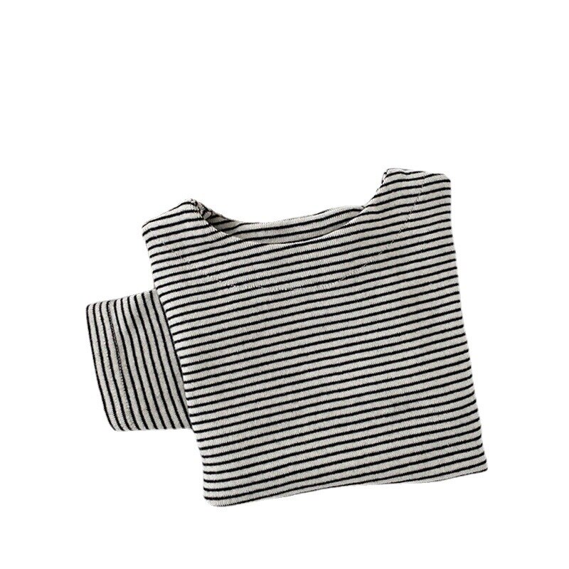 Lente Herfst Baby Meisjes En Jongens Gestreepte Lange Mouwen T-shirt