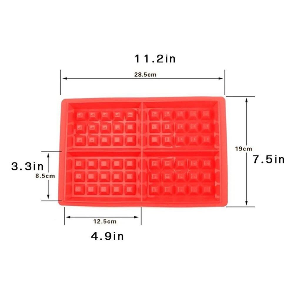 Silicone Cake Molds Bakeware Non-Stick Baking Pastry Tools DIY Pan Waffle Chiffon Jelly Pudding Mousse Red Kitchen accessories