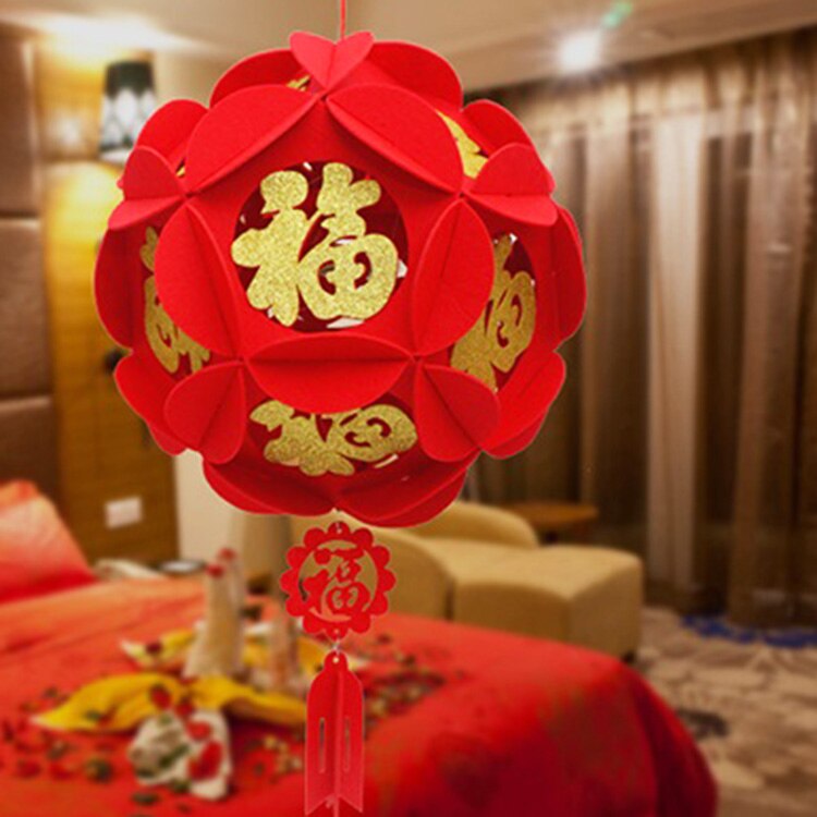 4 Stuks Rode Chinese Lantaarns, Decor Voor Chinese Jaar, Chinese Spring Festival, Bruiloft, lantaarn Festival Viering Decor