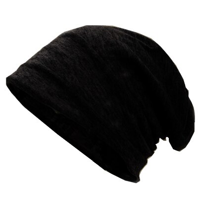 Frühling Frauen Männer unisex Gestrickte Winter Kappe lässig Mützen Einfarbig Hüfte-hüpfen schnappen schlapp Skullies Motorhaube Mütze Hütte gorro: Schwarz