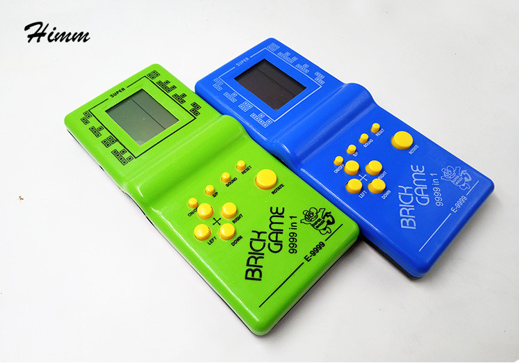 Klassieke Tetris Snake Handheld Game Spelers E-9999 Lcd Elektronische Handheld Game Console Speelgoed Childhoold Riddle Educatief Speelgoed