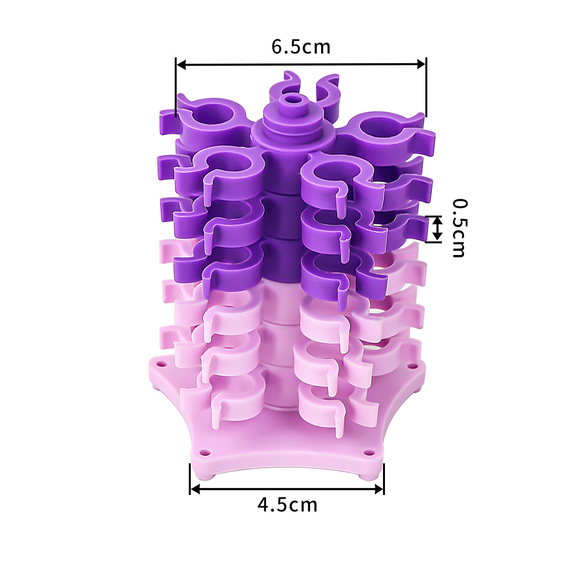 Nähen Spulen Turm Lagerung Clips Ständer für 30-Gewinde Spule Kunststoff Halter Klemmen Organizer Nähmaschine DIY Stickerei Werkzeug: Licht Grau