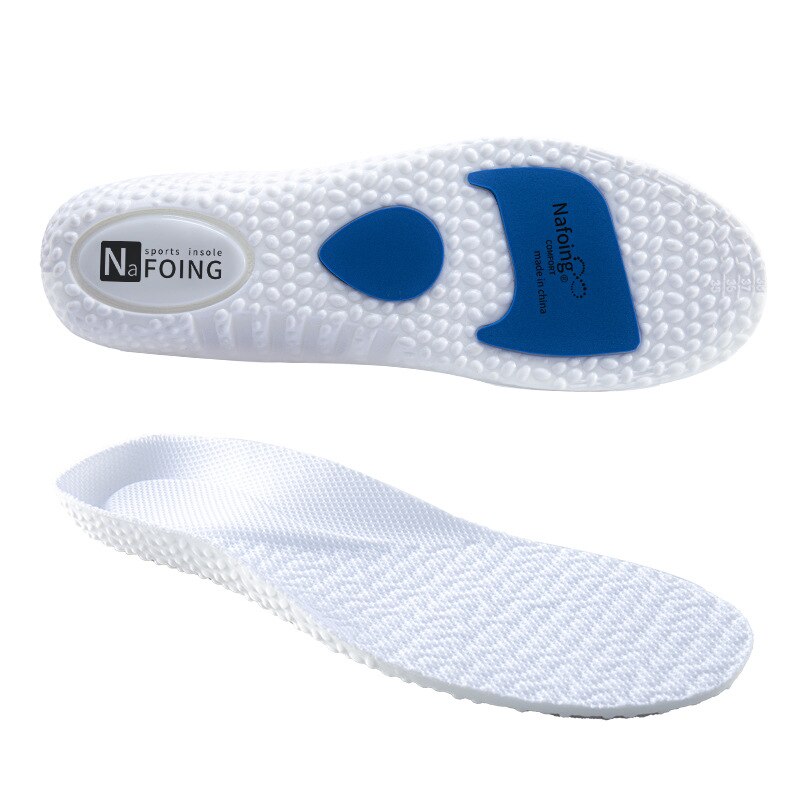 Plantillas deportivas especiales de bádminton para hombre y mujer, desodorante absorbente de sudor de alta elasticidad, se pueden cortar zapatos, almohadillas suaves para zapatos, 1 par: EU45-46(280mm)