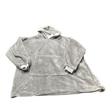 Hoodie Sweatshirt Voor Vrouwen Oversize Hoody Sweatshirt Deken Sherpa Jassen Comfy Trui Kerst Sudadera Mujer: gray