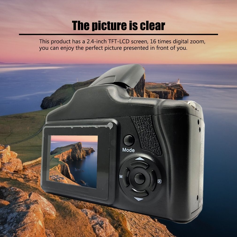 Cámara Digital XJ05 SLR 4X, Zoom Digital, pantalla de 2,8 pulgadas, 3mp, CMOS, resolución máxima de 12MP, salida de TV HD 720P, soporte de vídeo para PC,