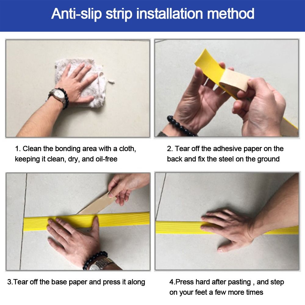 100 cm Tapijt Pads Mat zelfklevende Anti-Slip Trap Strip PVC Antislip Traptreden Strip Trap bescherming Kleuterschool