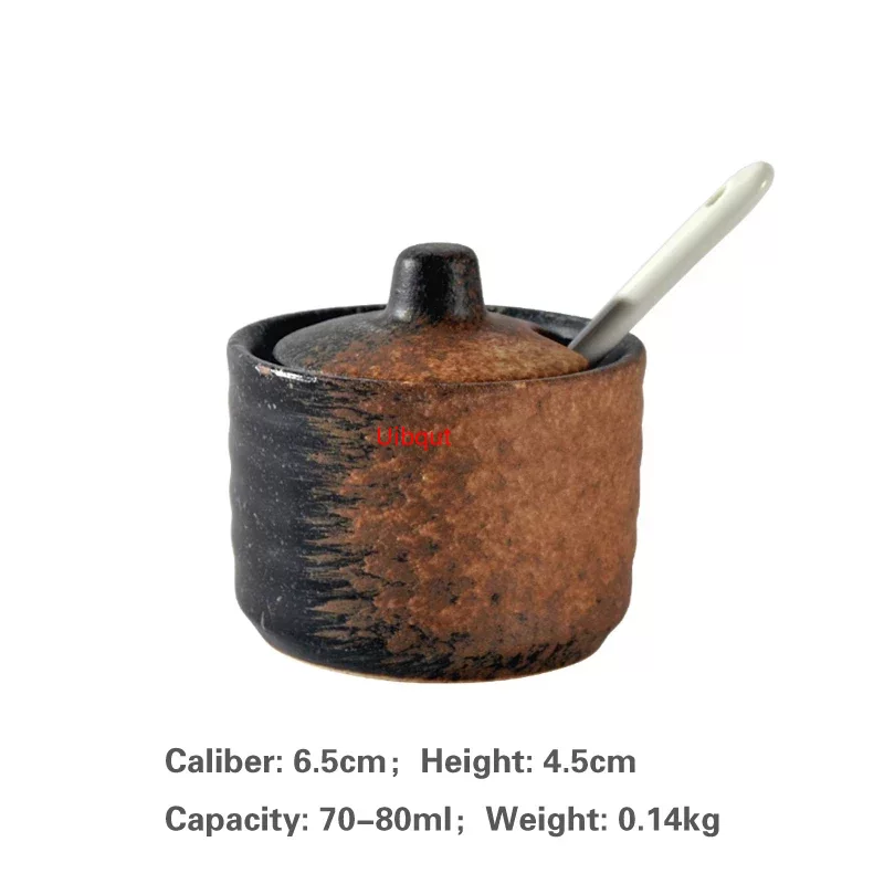 Japanische Panzer kreative Gewürz Dosis Keramik Gewürz Panzer Küchen geschirr Aufbewahrung flaschen und Gläser Flasche Glasflasche Gläser: violett