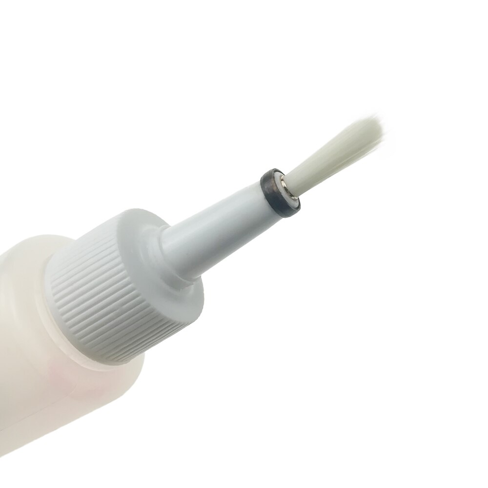 5pcs ESD Antistatische Flux Zachte Fles met Borstel Haar Lijm Plastic 50ml Flux Dispenser met Naalden Cap Flux fles Dispenser