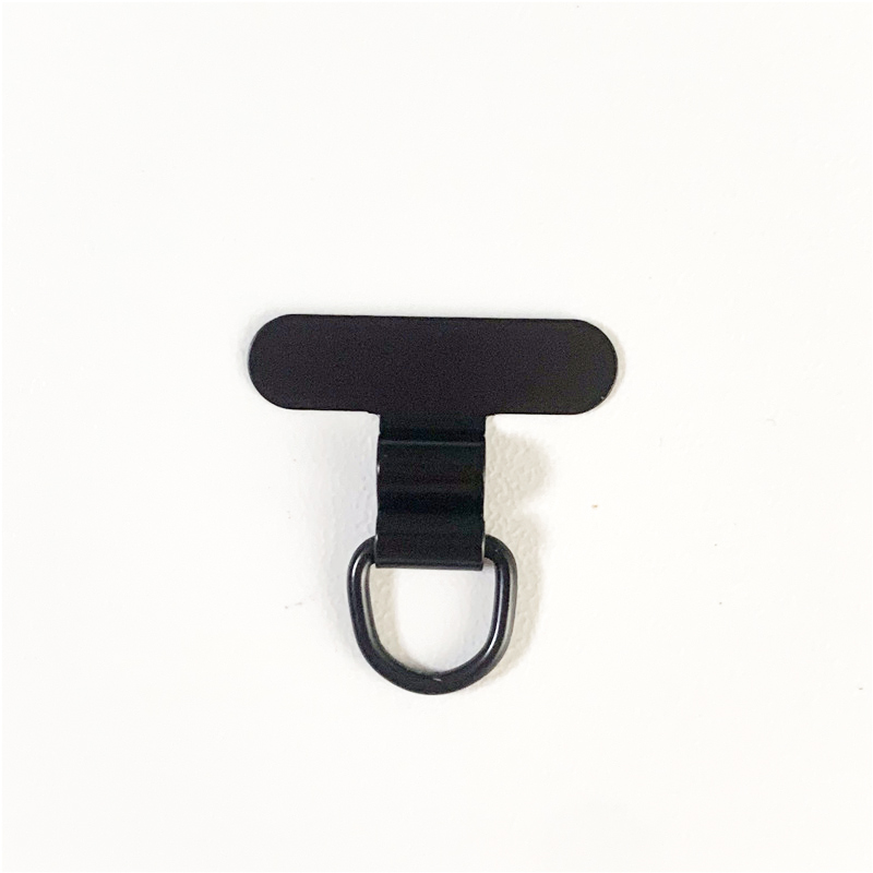 1/2PCS Mini Mobile Phone Lanyard Patch Pad Stainless Steel Silent Hole Clip Ultra-thin Metal Back Patch Sturdy Connection Piece: Red / Pink