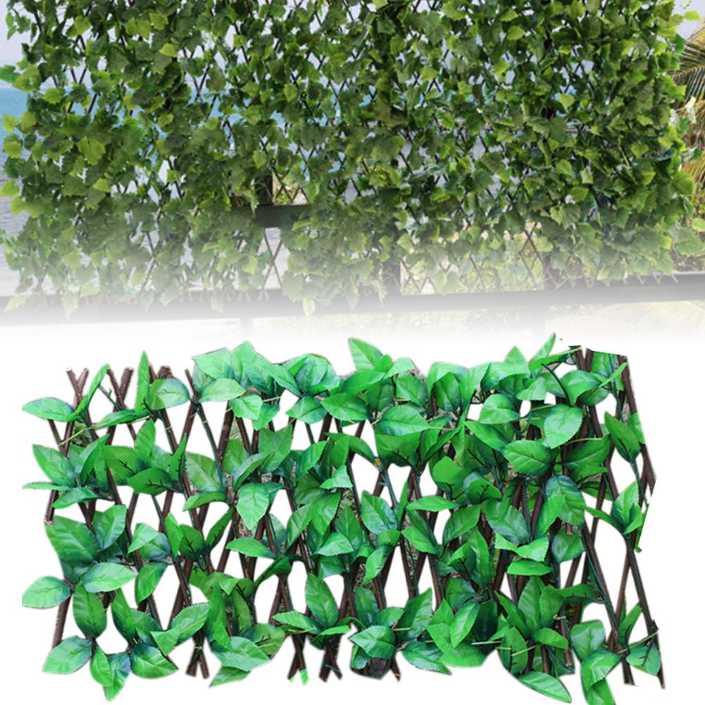 Expanding Trellis Fence Retractable Fence Artificial Garden Plant Fence UV Protected Privacy Screen for Outdoor Indoor Use: 1