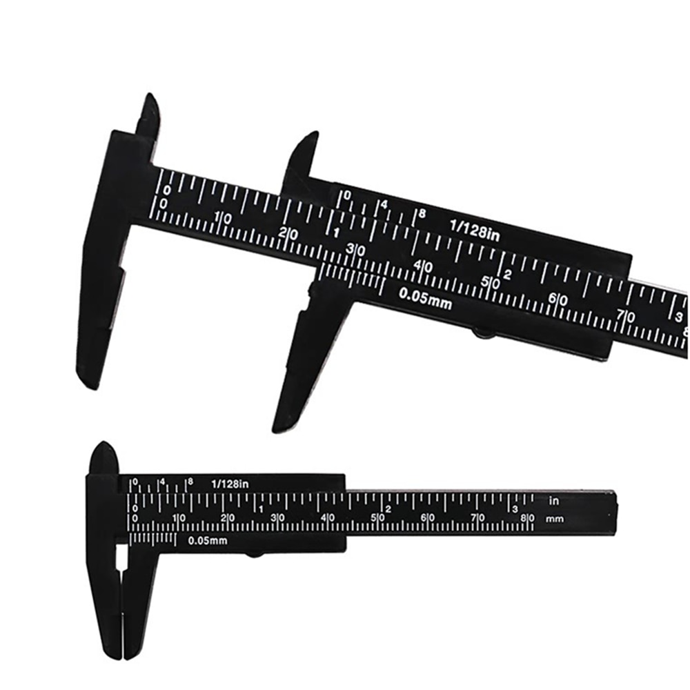 80mm Mini Plastic Sliding Vernier Caliper Gauge Measure Tool Ruler Micrometer Hand Tool