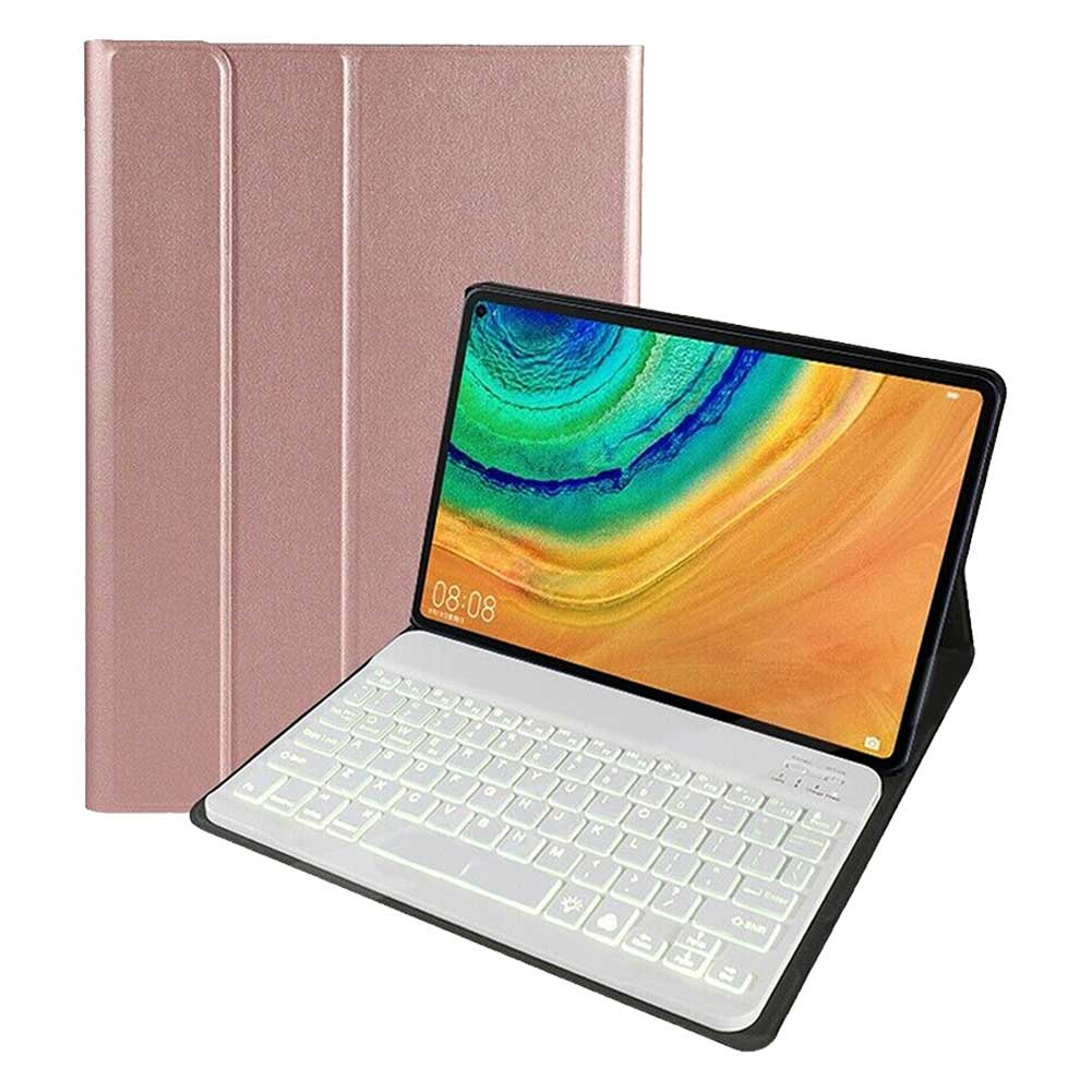 Bluetooth Keyboard Case For Huawei MatePad Pro 10.8 inch MRX-W09 MRX-AL09 Case With Keyboard PU Leather Flip Stand Cover