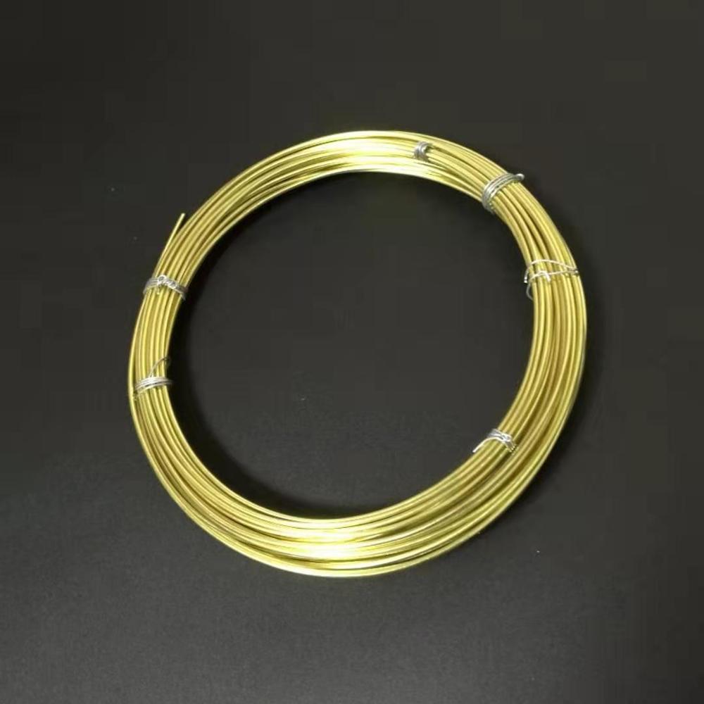 10 meter  ,1.2/1.5/1.8/2 mm diameter  h65 cuzn 36 cw507l c27000 messingtråd industri diy wire