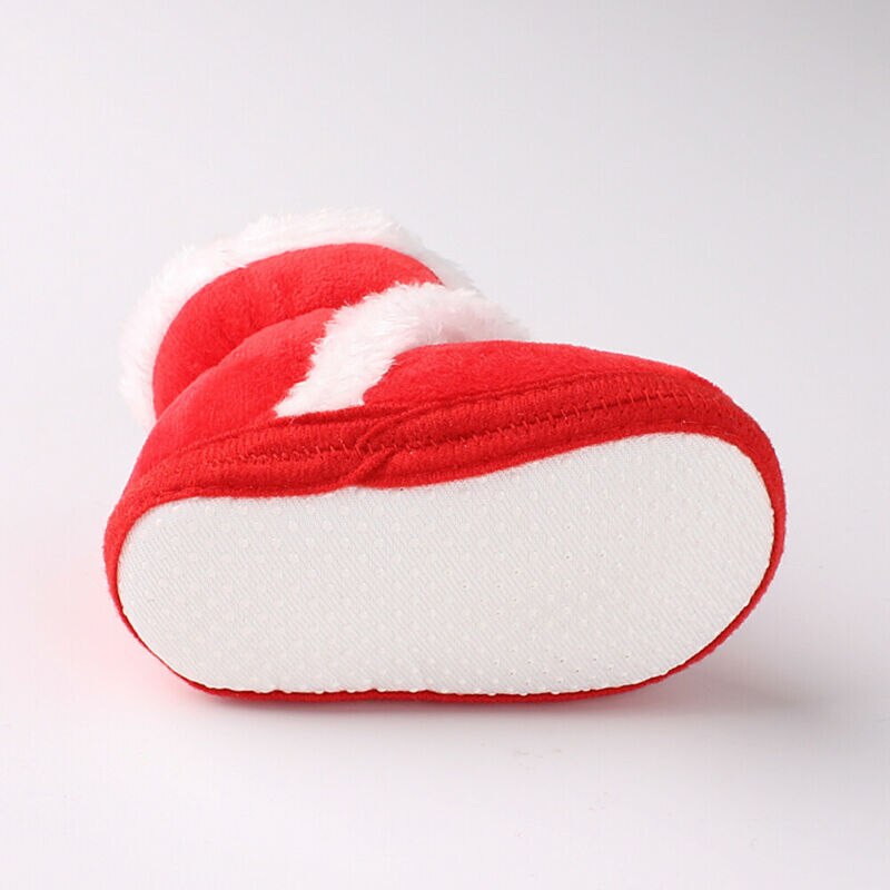 -né bébé fille enfant en bas âge doux fourrure bottes bout rond semelle souple berceau neige chaussures chaussons Prewalker 0-18M