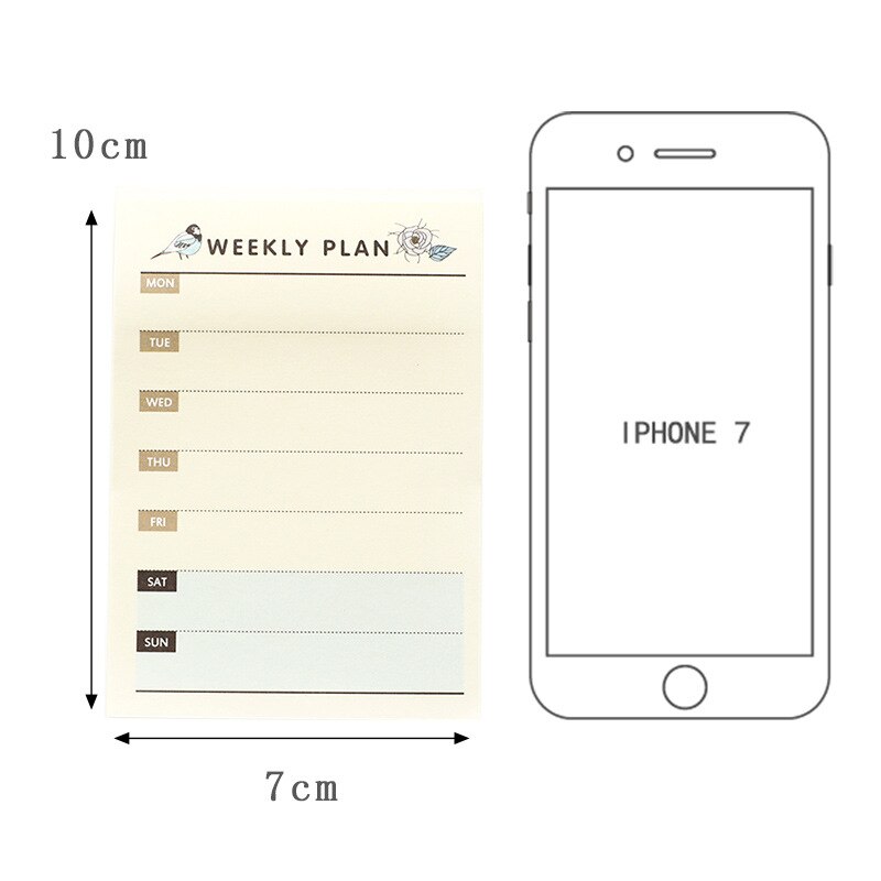 Cute Kawaii Portable Pocket Notebook Weekly Monthly Book Diary Agenda for Kids Daily School Supplies Notebook Work Planner: Pink