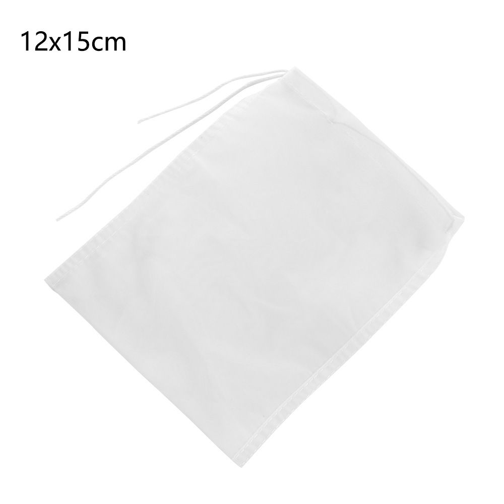 Reusable Fine Mesh Wine Strainer Juice Soymilk Nut Milk Tea Nylon Filter Bag Bowl Shape Food Coffee Filter Cheese Cloth: 12x15cm