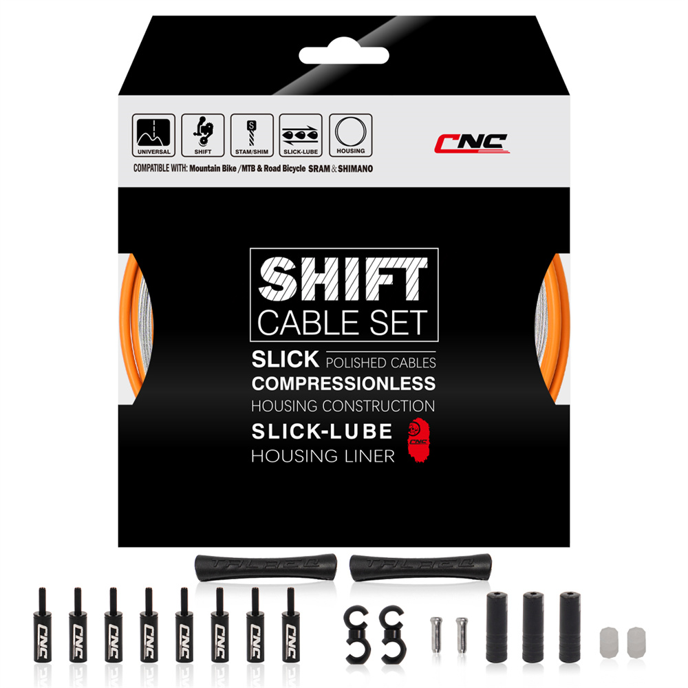 Câble de levier de vitesse CNC pour vélo de route et vtt, câble de changement de vitesse universel, ensemble de boîtiers de fil intérieur pour accessoires de vélo Shimano SRAM: green