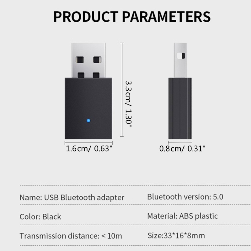 Bluetooth-Compatibel 5.0 Zender Draadloze Usb Adapter Voor Pc Headset 101A