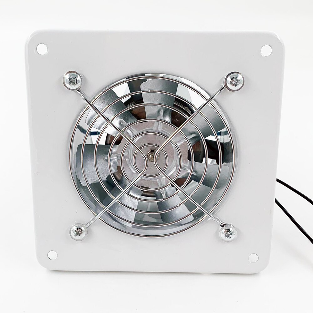 Extracteur de tuyau silencieux 4 pouces, ventilateur de conduit carré, extracteur de salle de bains, cuisine, toilettes, Ventilation d&#39;air: without power cable