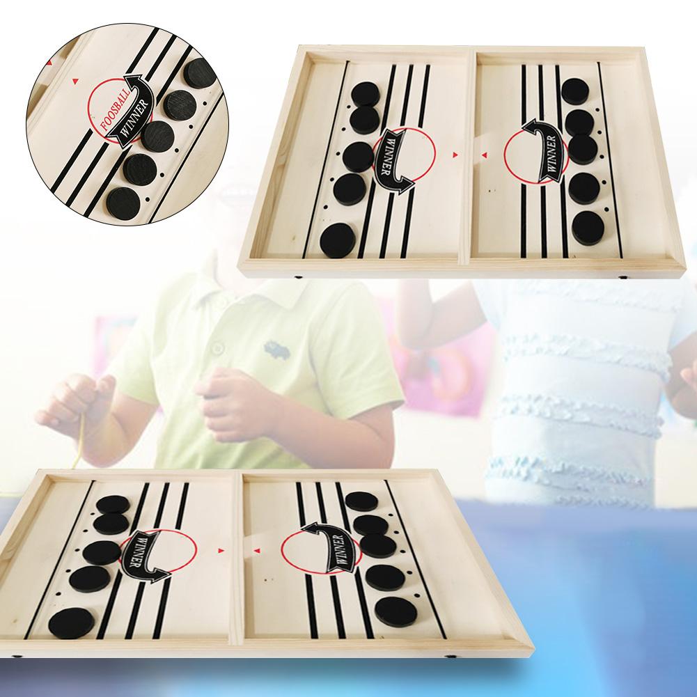 Lustige Hockey Board Spiel Set Holz Puzzle Schach Tragbare Eltern Kind Party Unterhaltung Haushalt Haben Spaß Für Kinder