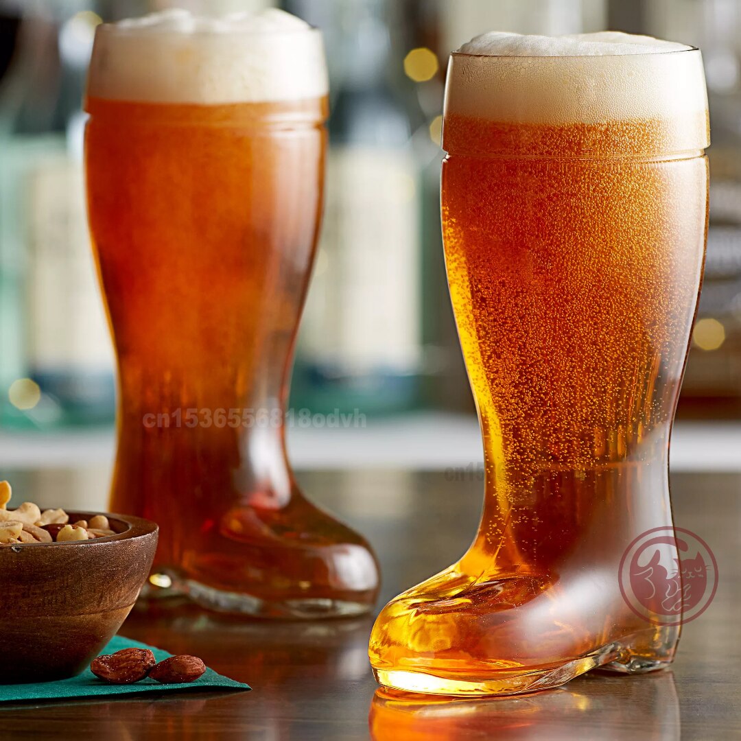 Vaso de cerveza con forma de botas creativas, vaso transparente de cerveza de tiro, vaso de jugo de caramelo KTV, vaso de cerveza especial lindo