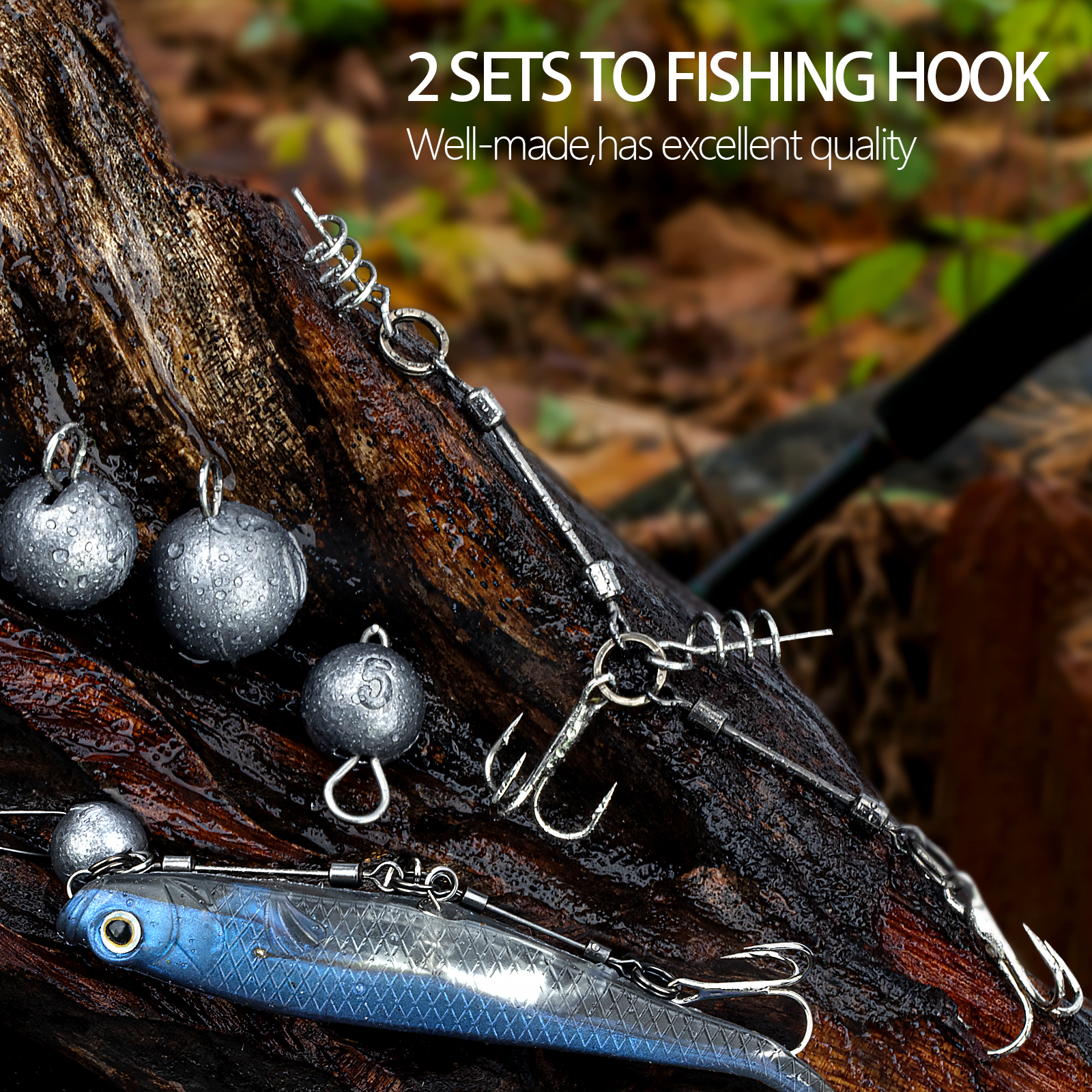 THKFISH Pike Stinger Rig anzuelos triples S M L anzuelo de pesca con tornillo de múltiples depósitos con conector de clavija de peso de plomo para Swimbait