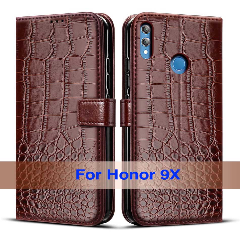 Para Honor 9X Global Case Honor 9X Premium funda de silicona TPU magnética para Huawei Honor 9X Premium STK-LX1 paragolpes: Deep Brown