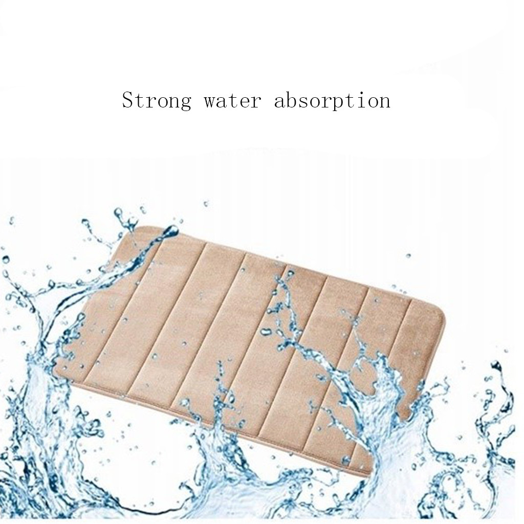 Badmat Badkamer Antislip Tapijt Absorberende Soft Memory Foam Mat Bad Badkamer Slaapkamer Vloer Douche Rug Decor Coral Fleece matten