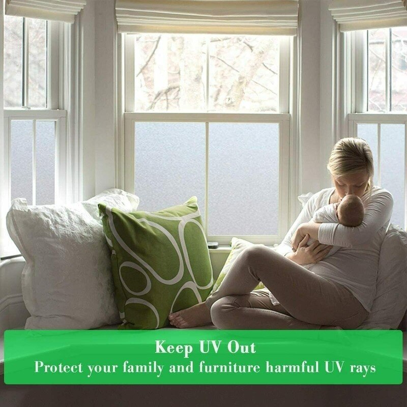 Privacy Window Glass Film Stickers Anti-ultraviolet Self-adhesive Detachable Home Security