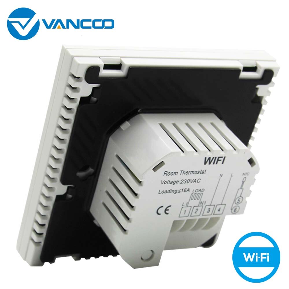 Vancoo Smart Thermostat 220V for Electric Heating Thermoregulator Wifi Underheating Temperature Controller Work with Beok APP