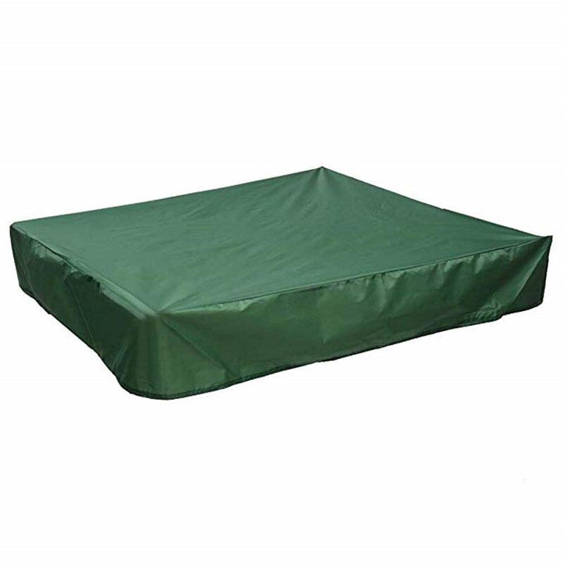 Abdeckung-funda para arenero cuadrada, cubierta impermeable para juegos de niños al aire libre, jardín, patio, arenero, cubierta antipolvo: Green / 200x200cm
