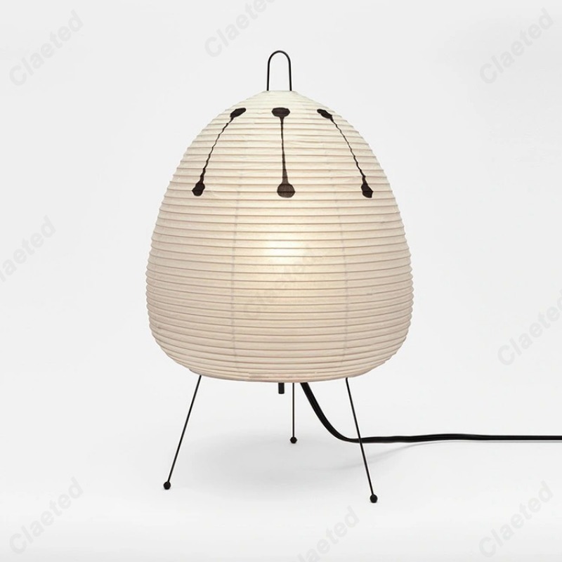 Og minimalistisk led-rispapirbordlampe retro boligindretning stue soveværelse spisestue atmosfære dekorativ belysning: Blå / 16-20w