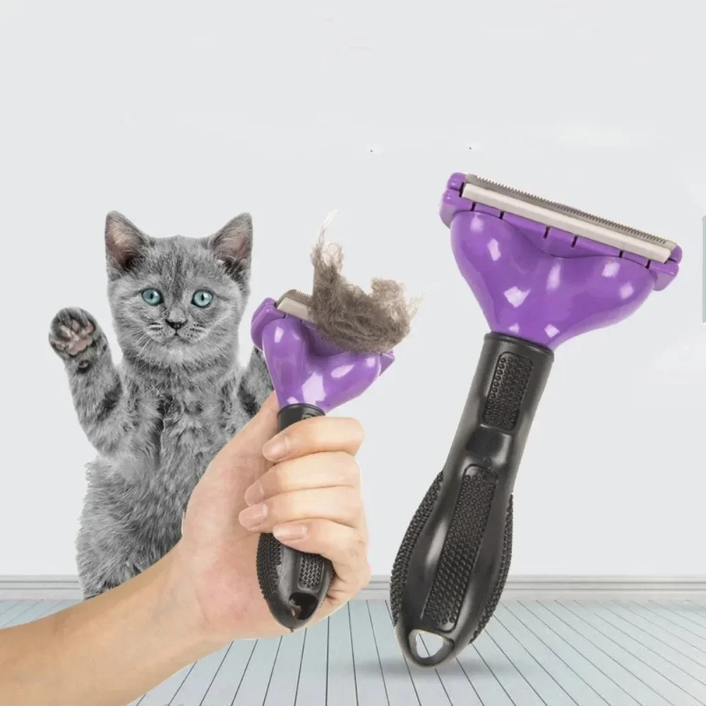 Peigne d'épilation pour chat, brosse pour chien, peigne de Massage pour poils de chat, épilateur de nettoyage, toilettage pour animaux de compagnie, peignes pour chats