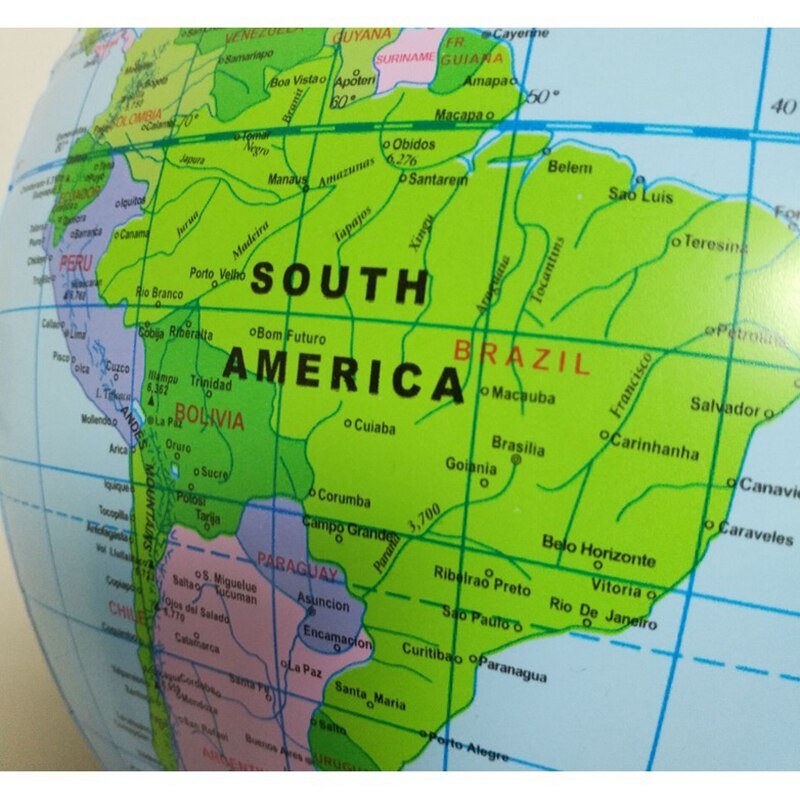 Home Decoratie Bal 30Cm Opblaasbare Blow Up Wereldbol Earth Kaart Aarde Bal Oceaan Kid Learning Geografie Speelgoed