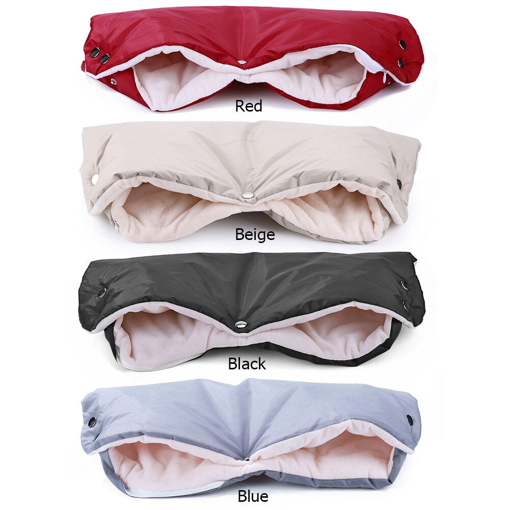 Stroller accessories Winter Warme Stroller Gloves Newborn Baby Push Chair Windproof Gloves Waterproof Fleece Pram Accessories